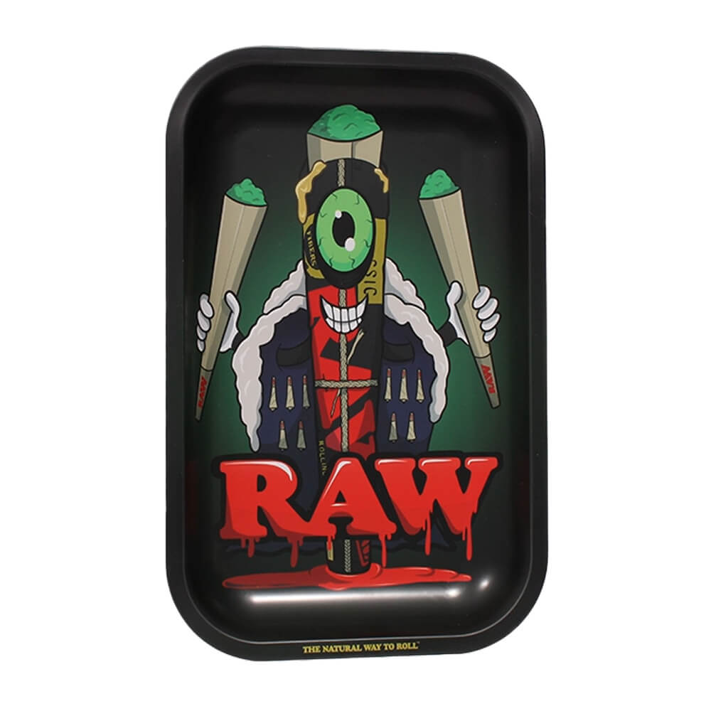 RAW Metal Rolling Tray Cone Monster Medium
