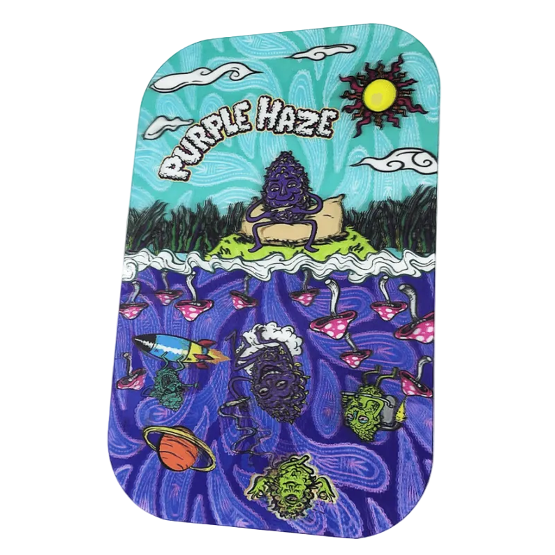 Best Buds Magnetic 3D Cover for Large Rolling Tray Purple Haze