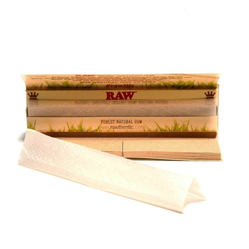 Raw Connoisseur Organic Papers King Size Slim á 32 Blatt + Tips