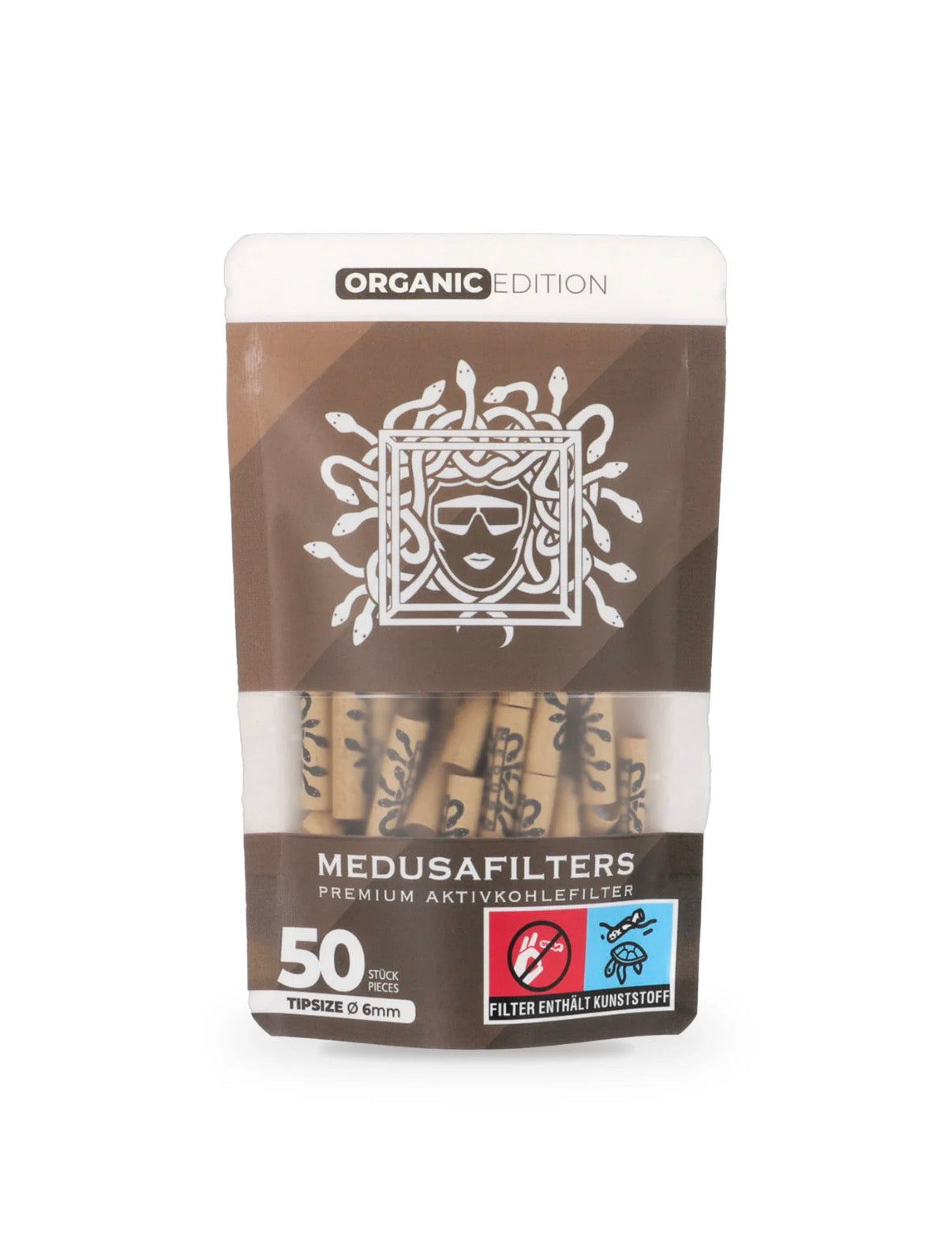 Medusafilters 50er Packung Organic Aktivkohlefilter