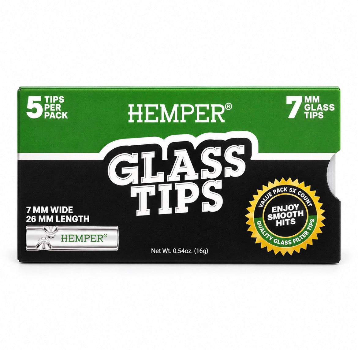 Hemper Glas Filter - 5 Stk