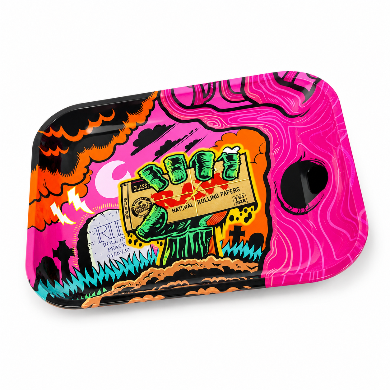 RAW Zombie Metal Rolling Tray