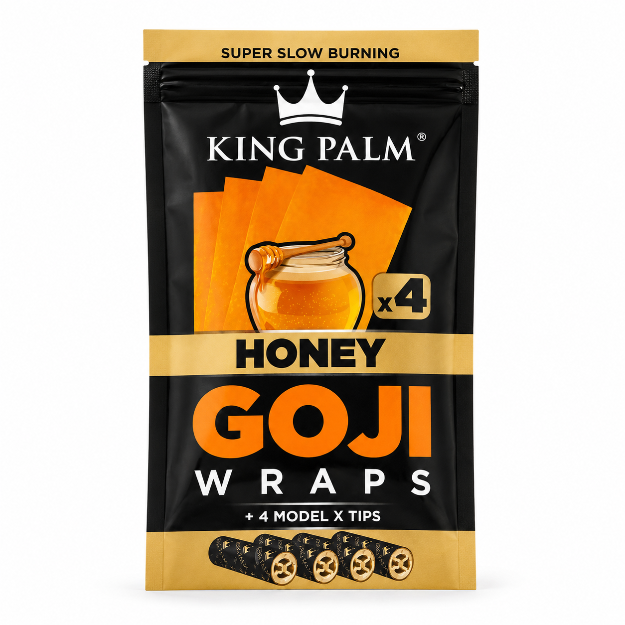 King Palm 4 Goji Wraps + Tips