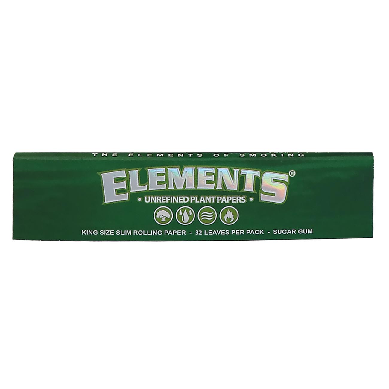 Elements Papers King Size grün Slim á 32 Blatt