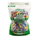 500 PURIZE® XTRA SLIM SIZE AKTIVKOHLEFILTER - Bunt
