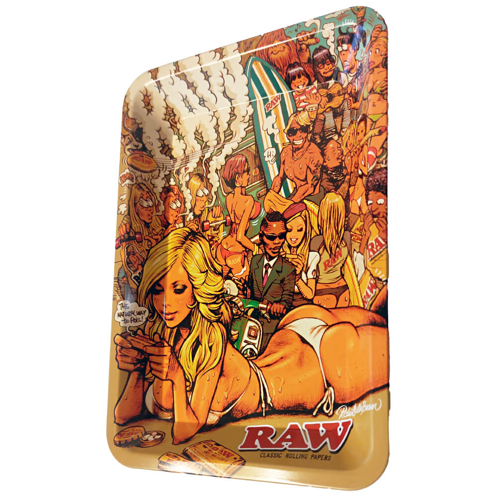 RAW Rolling Tray Drehunterlage Metall Small - RJB Summer