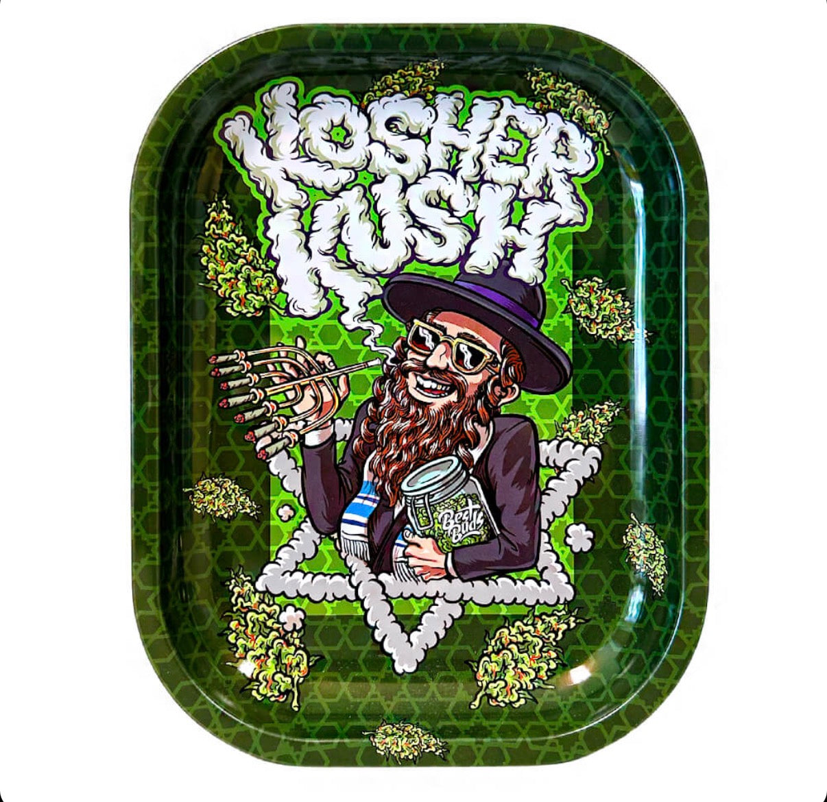 Best Buds Kosher Kush Metal Rolling Tray