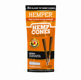 Hemper King-Size Hemp Cones + Glas Tip (2 Stück)