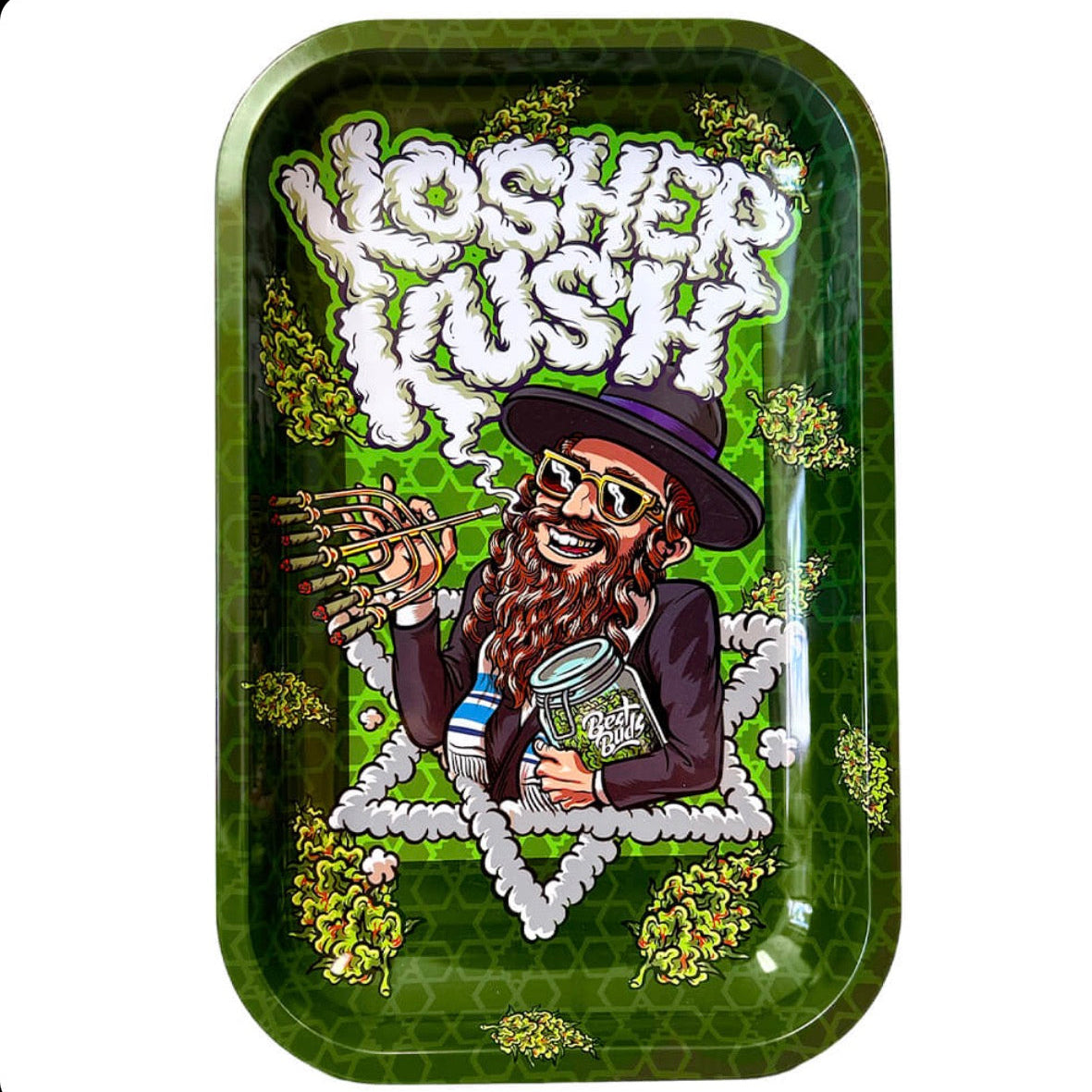 Best Buds Kosher Kush Metal Rolling Tray