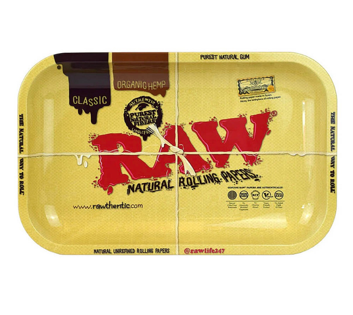 RAW Classic Dab Tray mit Silikonhülle Medium