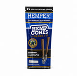 Hemper King-Size Hemp Cones + Glas Tip (2 Stück)