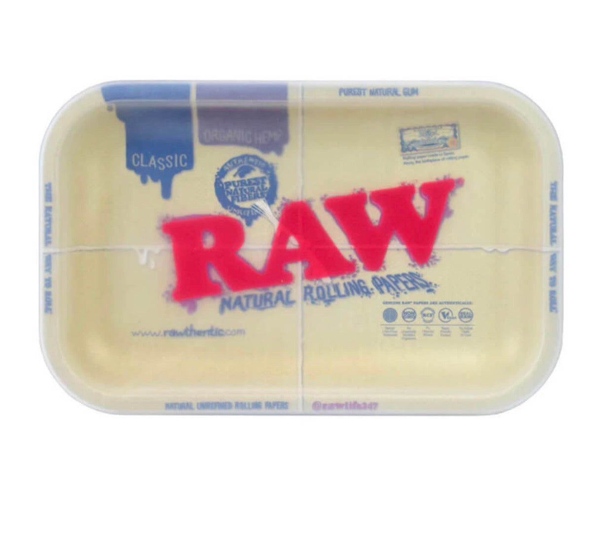 RAW Classic Dab Tray mit Silikonhülle Medium