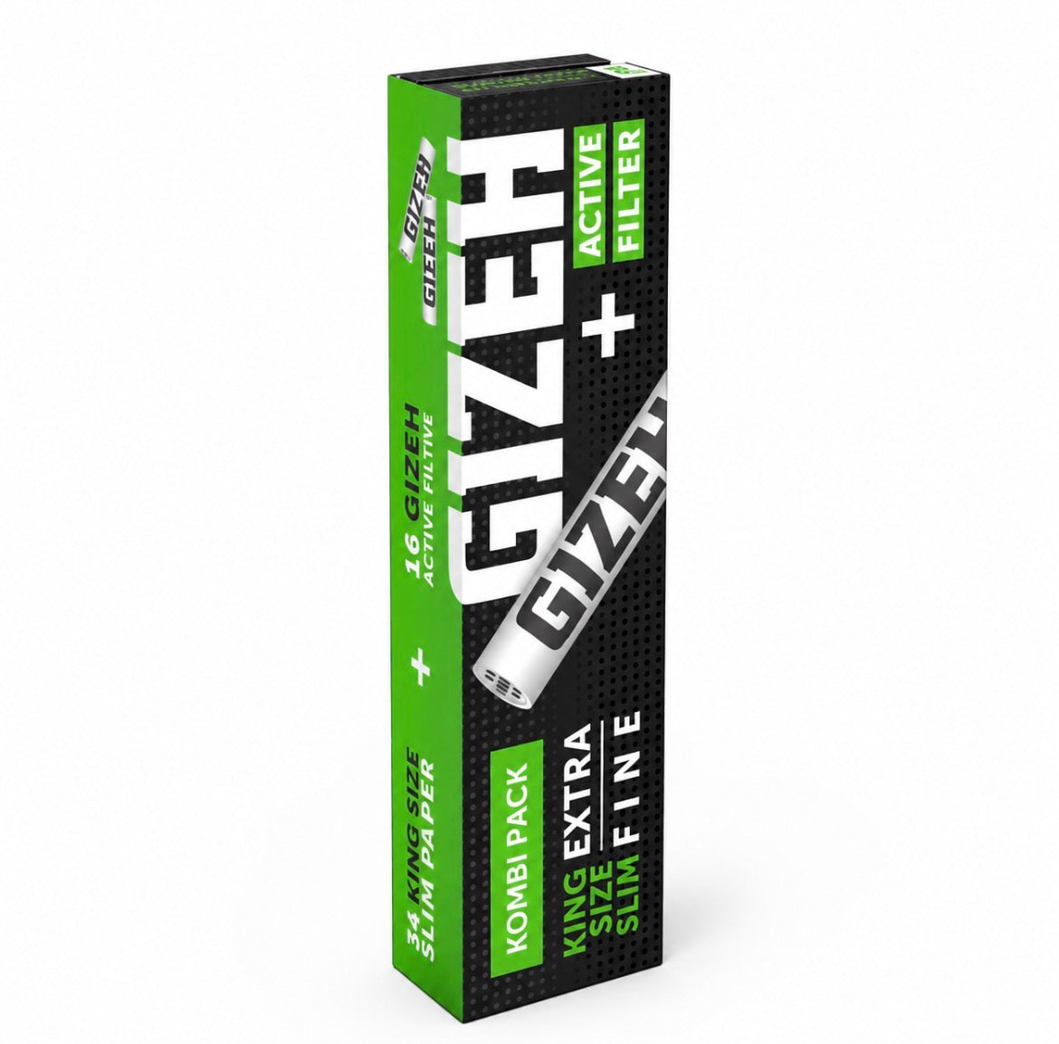 Gizeh King Size Black Paper mit Aktivkohlefiltern