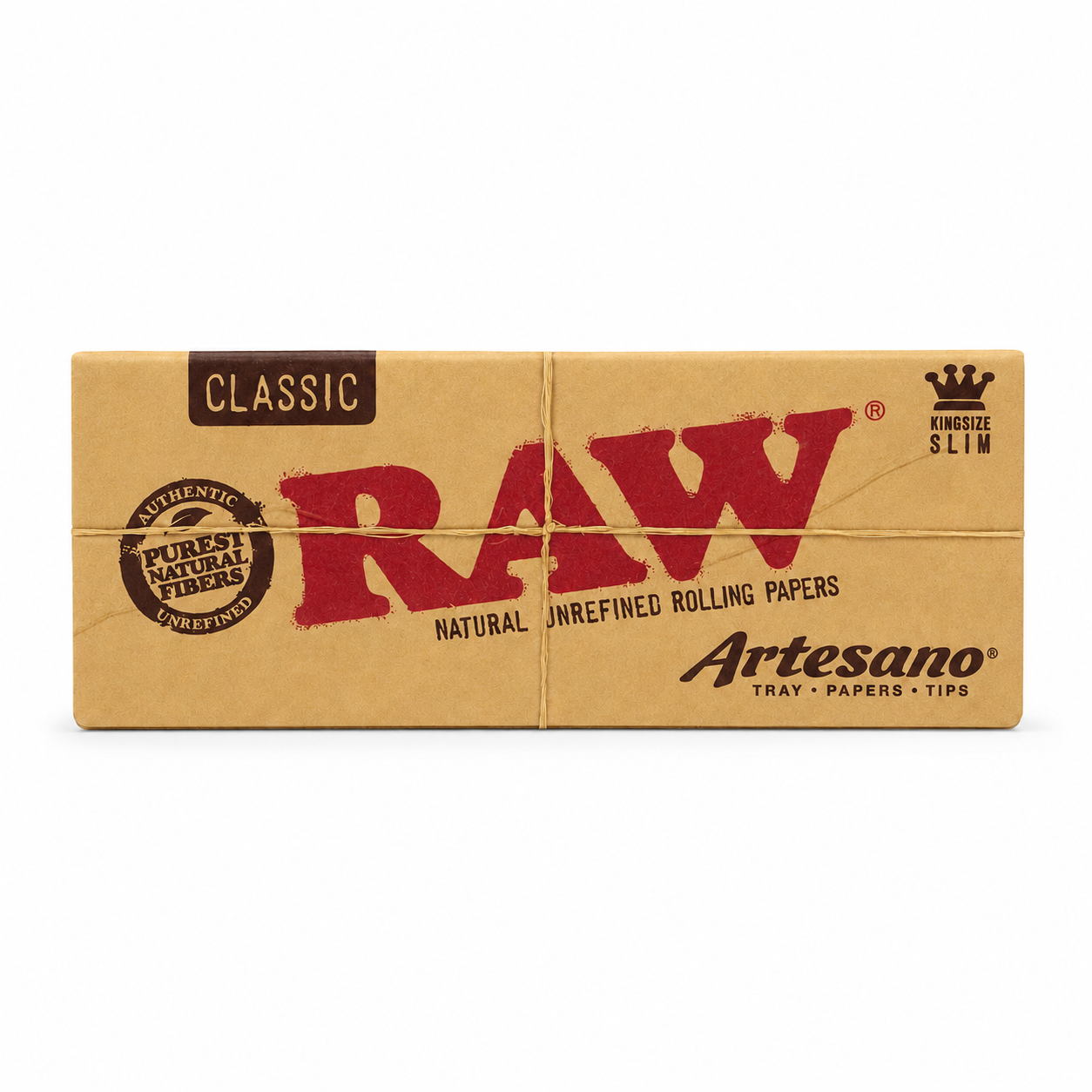 RAW Artesano kingsize slim rolling papers + tips + tray