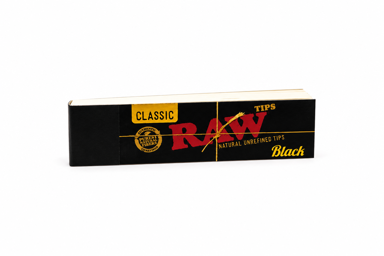 RAW - Filter Tips Black (natural unrefined)