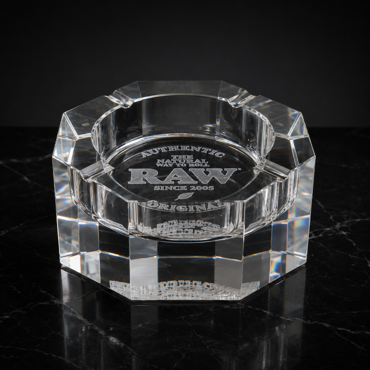 Raw 1,5kg Kristall Aschenbecher